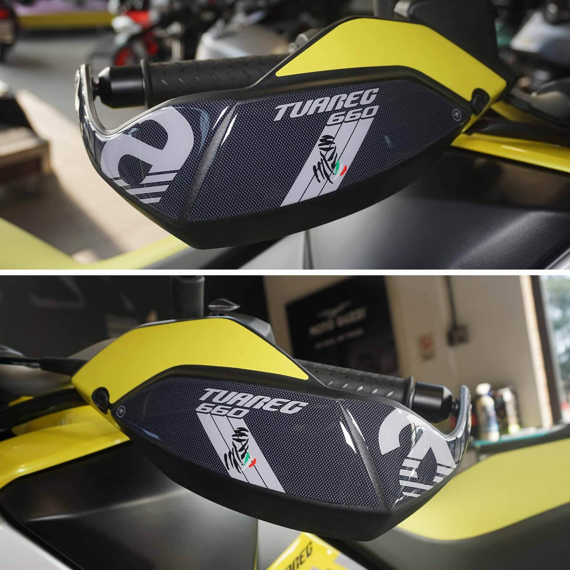 Adesivi 3D Protezioni Paramani compatibili con Aprilia Tuareg 660 2022-2023 in Decalcomanie adesivi e magneti LabelBike - Bibbiano, commercioVirtuoso.it