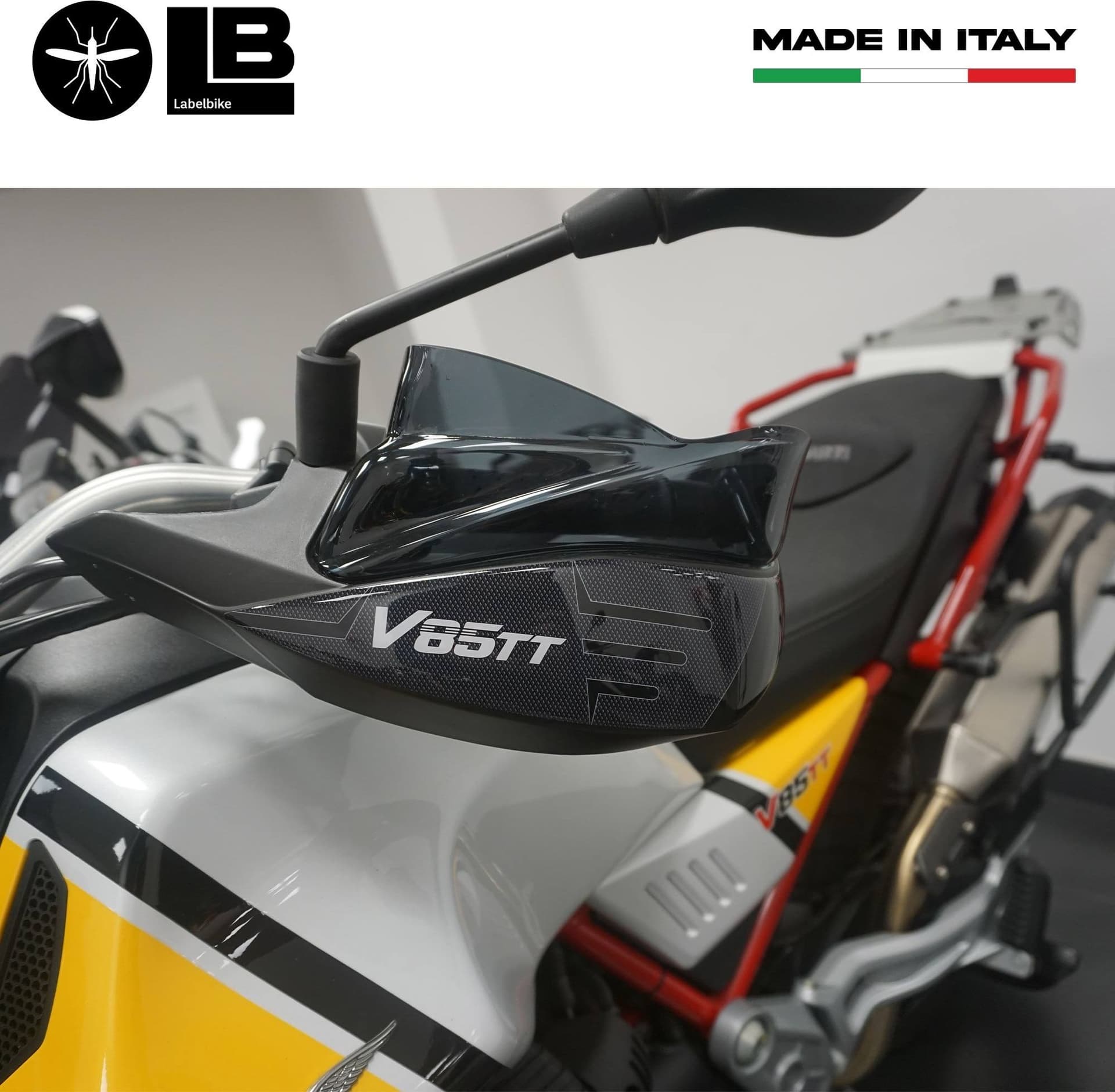 Adesivi 3D Protezioni Paramani compatibili con Moto Guzzi V85 TT 2019 - 2023 in Decalcomanie adesivi e magneti LabelBike - Bibbiano, commercioVirtuoso.it