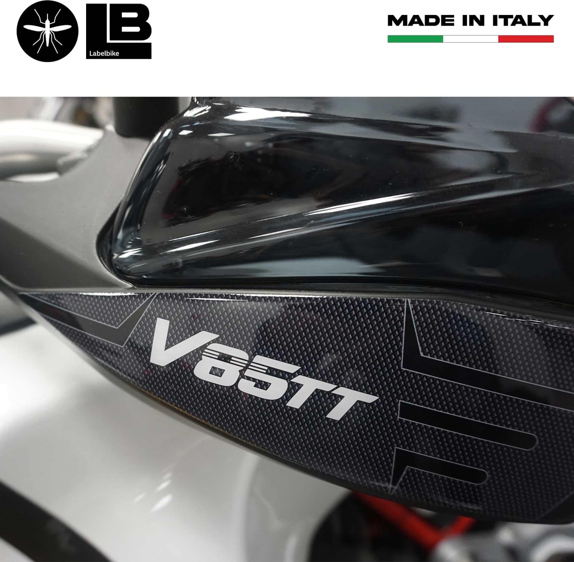 Adesivi 3D Protezioni Paramani compatibili con Moto Guzzi V85 TT 2019 - 2023 in Decalcomanie adesivi e magneti LabelBike - Bibbiano, commercioVirtuoso.it