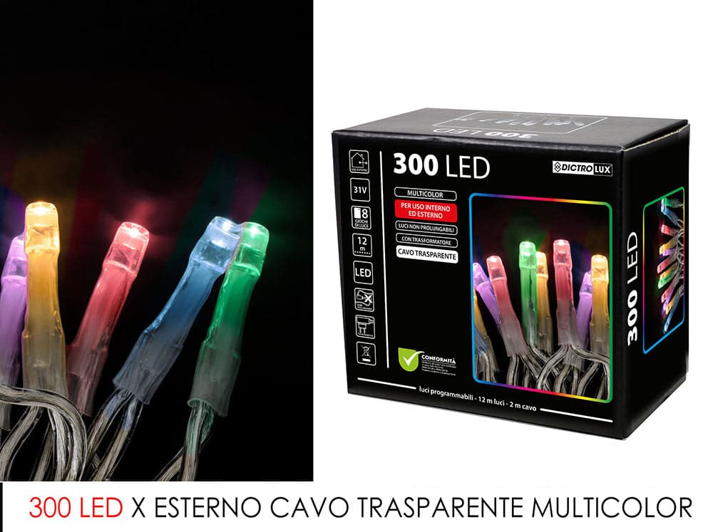 Luci led 300 multicolor in Plafoniere Save The Money - Rimini, commercioVirtuoso.it