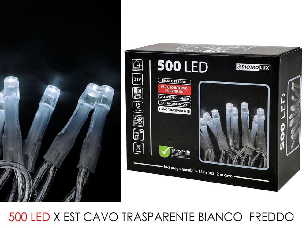 Luci led 500 bianco freddo
