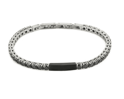 Boccadamo  -  Bracciale con zirconi neri e centrale nero