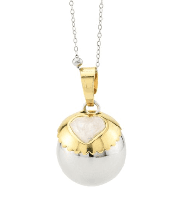 Boccadamo -  Collana Chiama Angeli con coppetta placcata oro giallo e cuore smaltato in Collane Alba Gioielli - Casoria, commercioVirtuoso.it