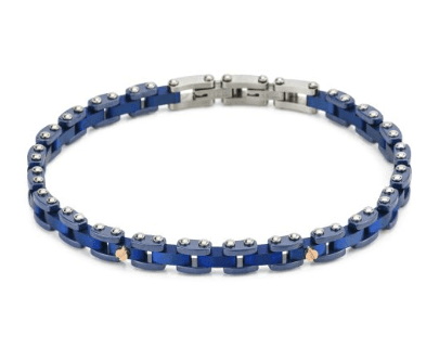 Boccadamo  -  Bracciale blu con piccoli inserti centrali