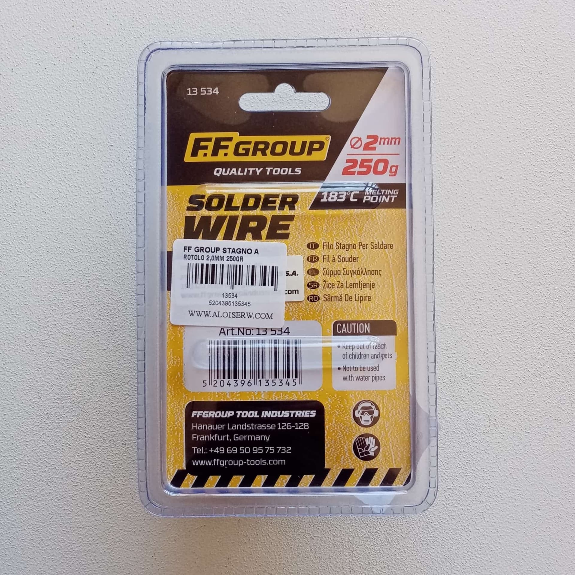 FF Group 2,0mm rocchetto da 250gr filo di stagno per saldare in  Aloiserw.com - Altomonte, commercioVirtuoso.it