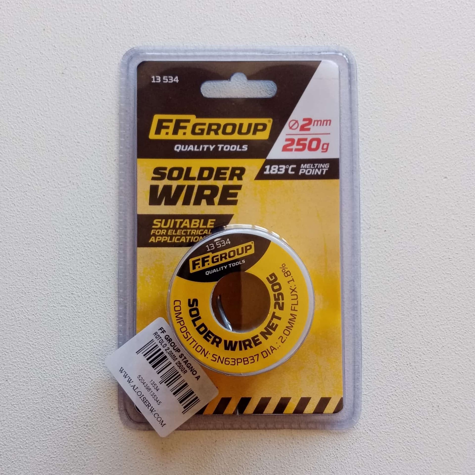 FF Group 2,0mm rocchetto da 250gr filo di stagno per saldare in  Aloiserw.com - Altomonte, commercioVirtuoso.it