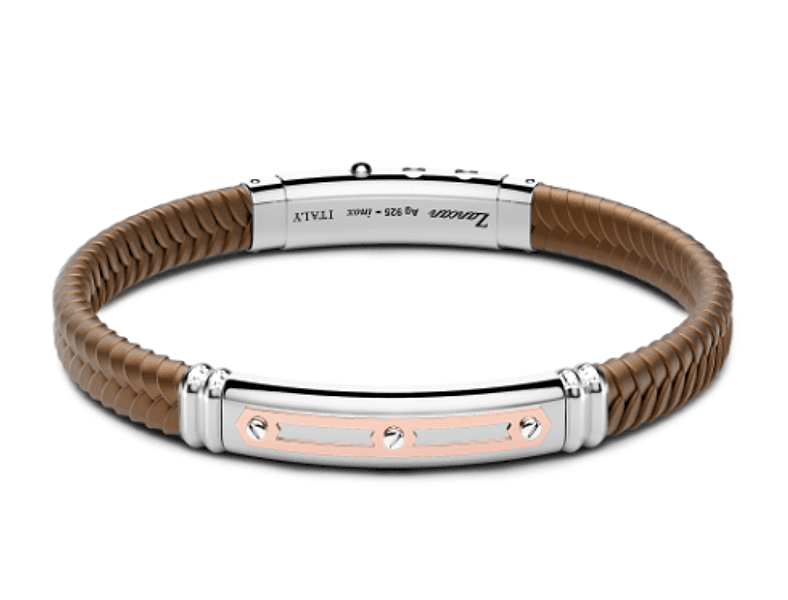 Zancan   Bracciale In Acciaio Con Inserti