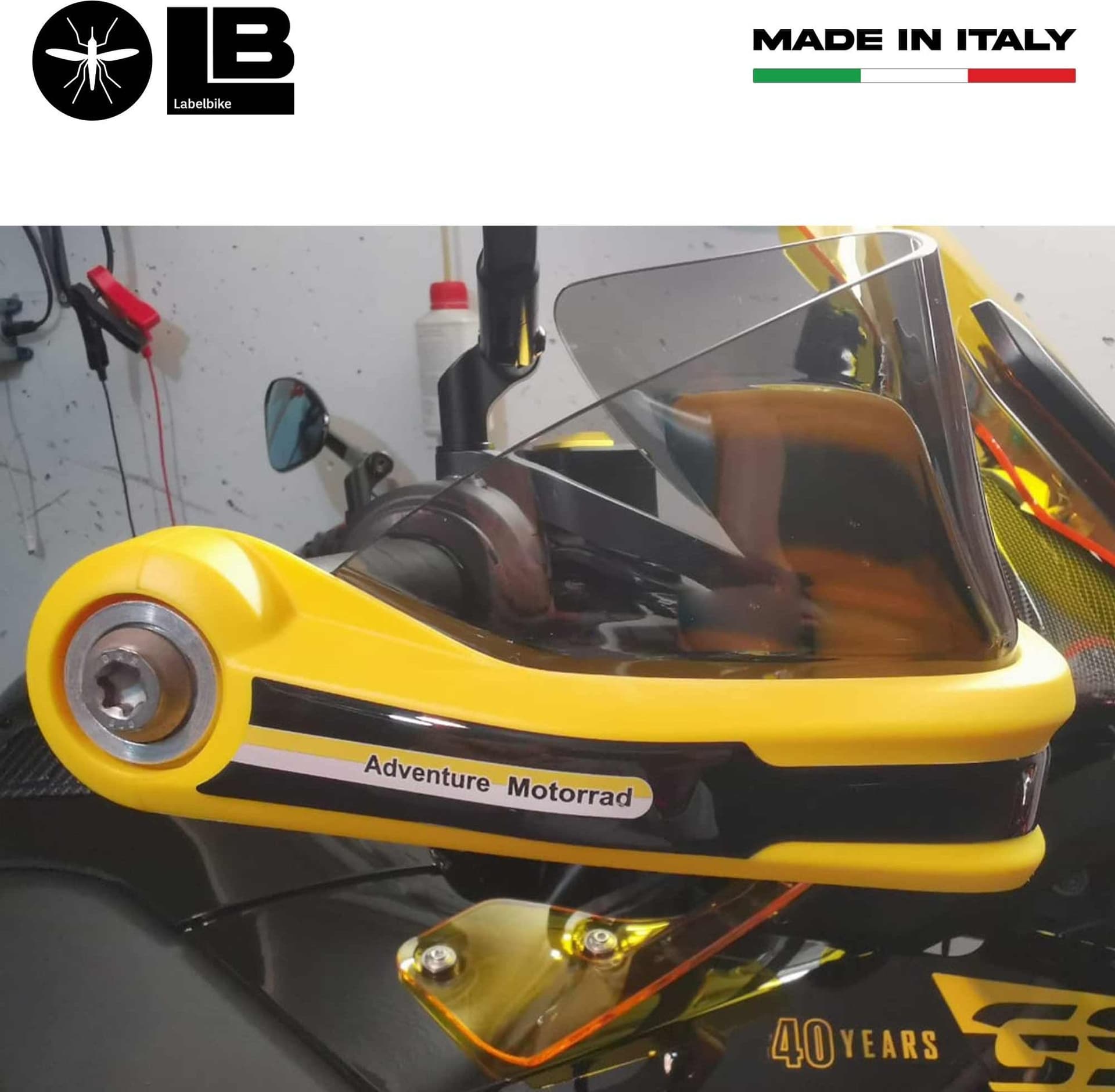 Adesivi 3D Protezioni Paramani moto compatibili con BMW GS R1250 40th 2021-23 in Decalcomanie adesivi e magneti LabelBike - Bibbiano, commercioVirtuoso.it