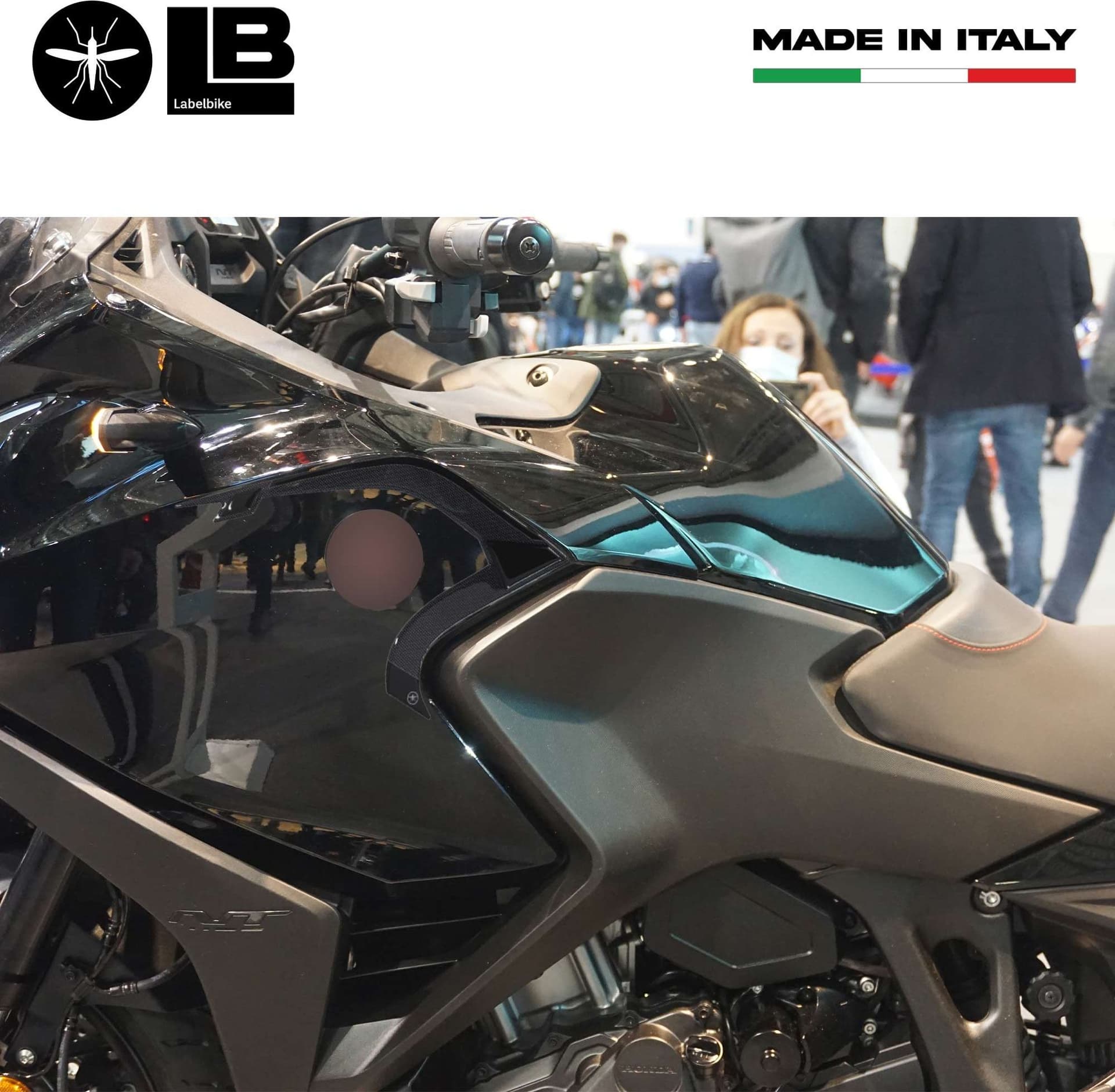 Adesivi 3D Protezioni paraspigoli moto compatibili con Honda Nt1100 2022-2023 in Decalcomanie adesivi e magneti LabelBike - Bibbiano, commercioVirtuoso.it