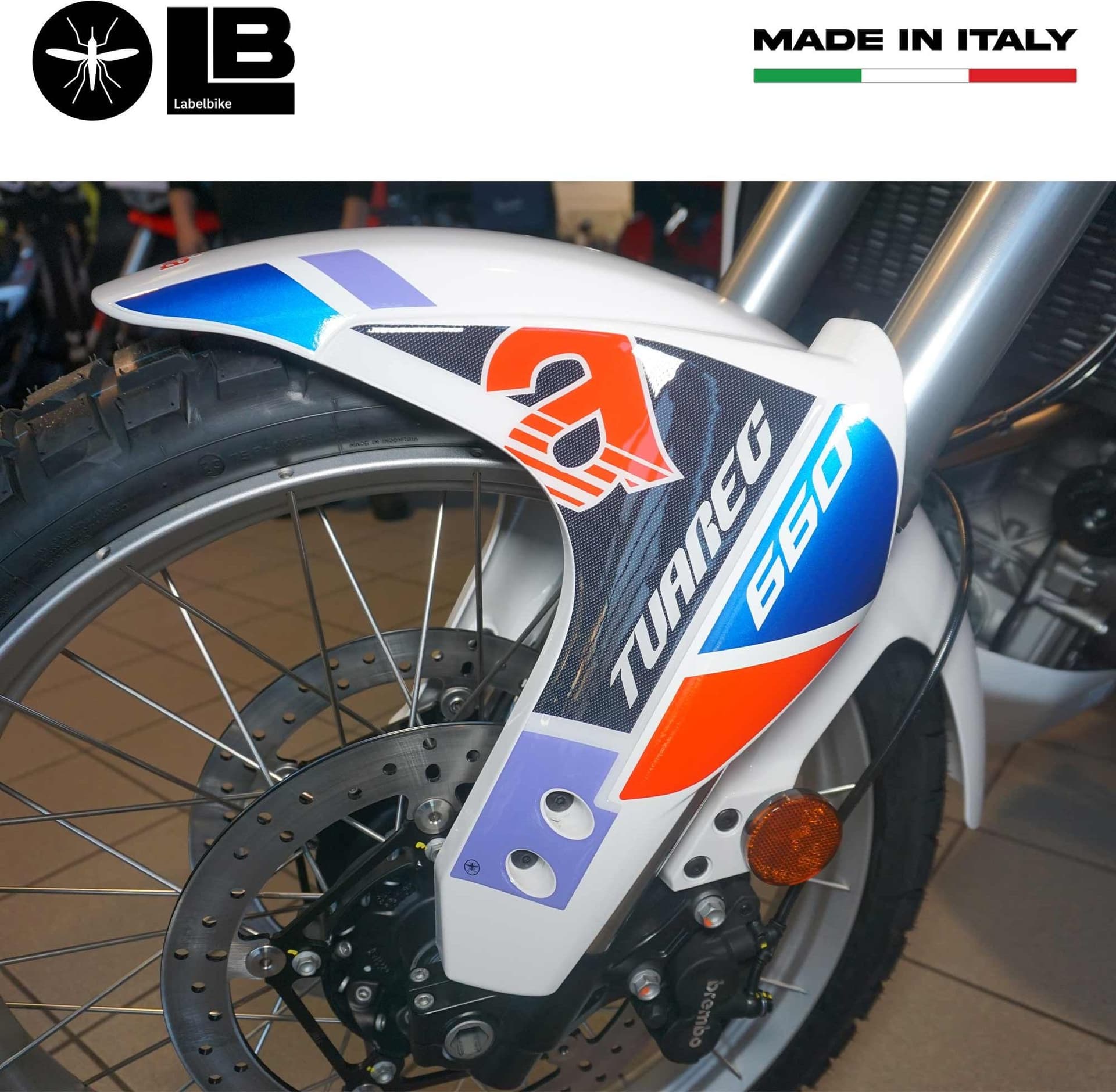 Adesivi 3D Protezioni Parasteli compatibili con Aprilia Tuareg Tagelmust 660 in Decalcomanie adesivi e magneti LabelBike - Bibbiano, commercioVirtuoso.it