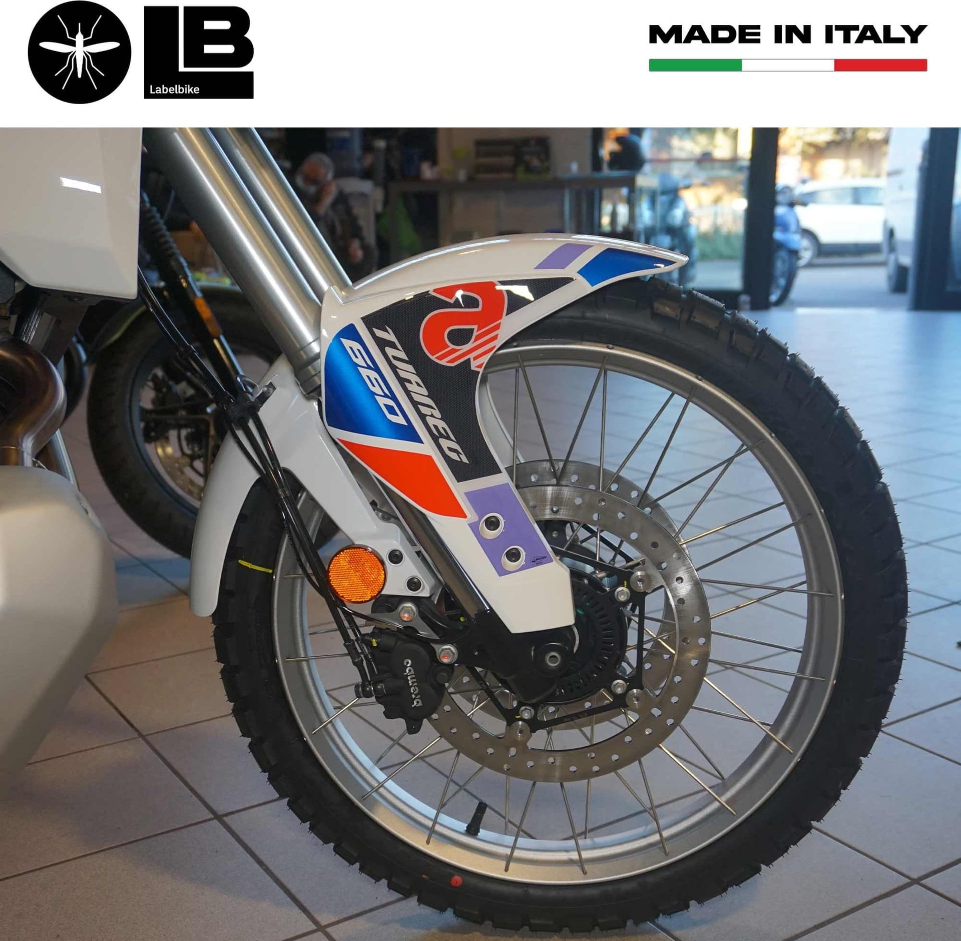Adesivi 3D Protezioni Parasteli compatibili con Aprilia Tuareg Tagelmust 660 in Decalcomanie adesivi e magneti LabelBike - Bibbiano, commercioVirtuoso.it