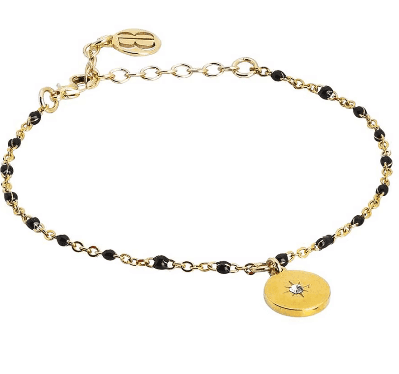 Boccadamo -  Bracciale con pendenti a forma di cuori, alternati a gocce di cristalli di swarovsky .