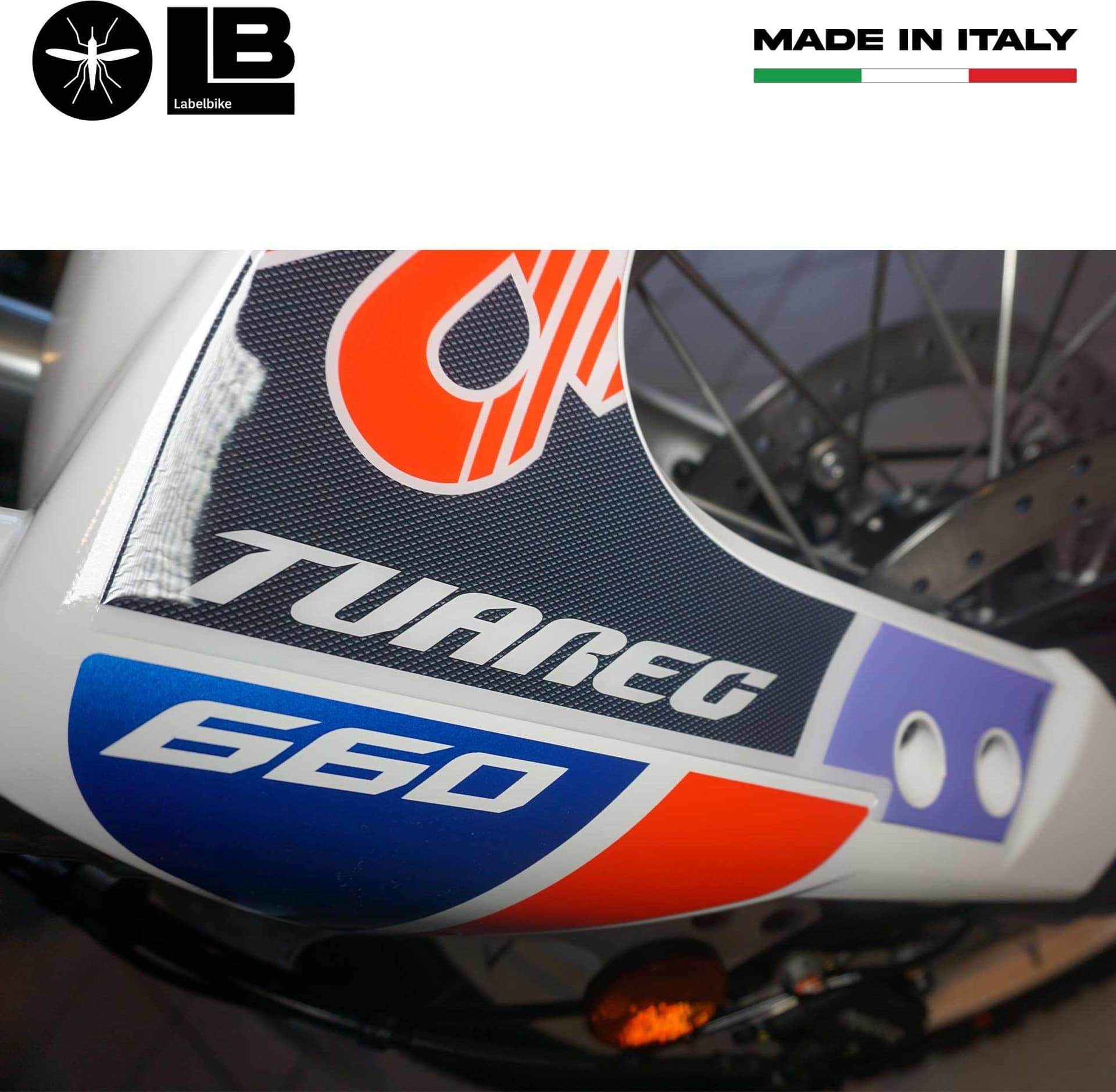 Adesivi 3D Protezioni Parasteli compatibili con Aprilia Tuareg Tagelmust 660 in Decalcomanie adesivi e magneti LabelBike - Bibbiano, commercioVirtuoso.it