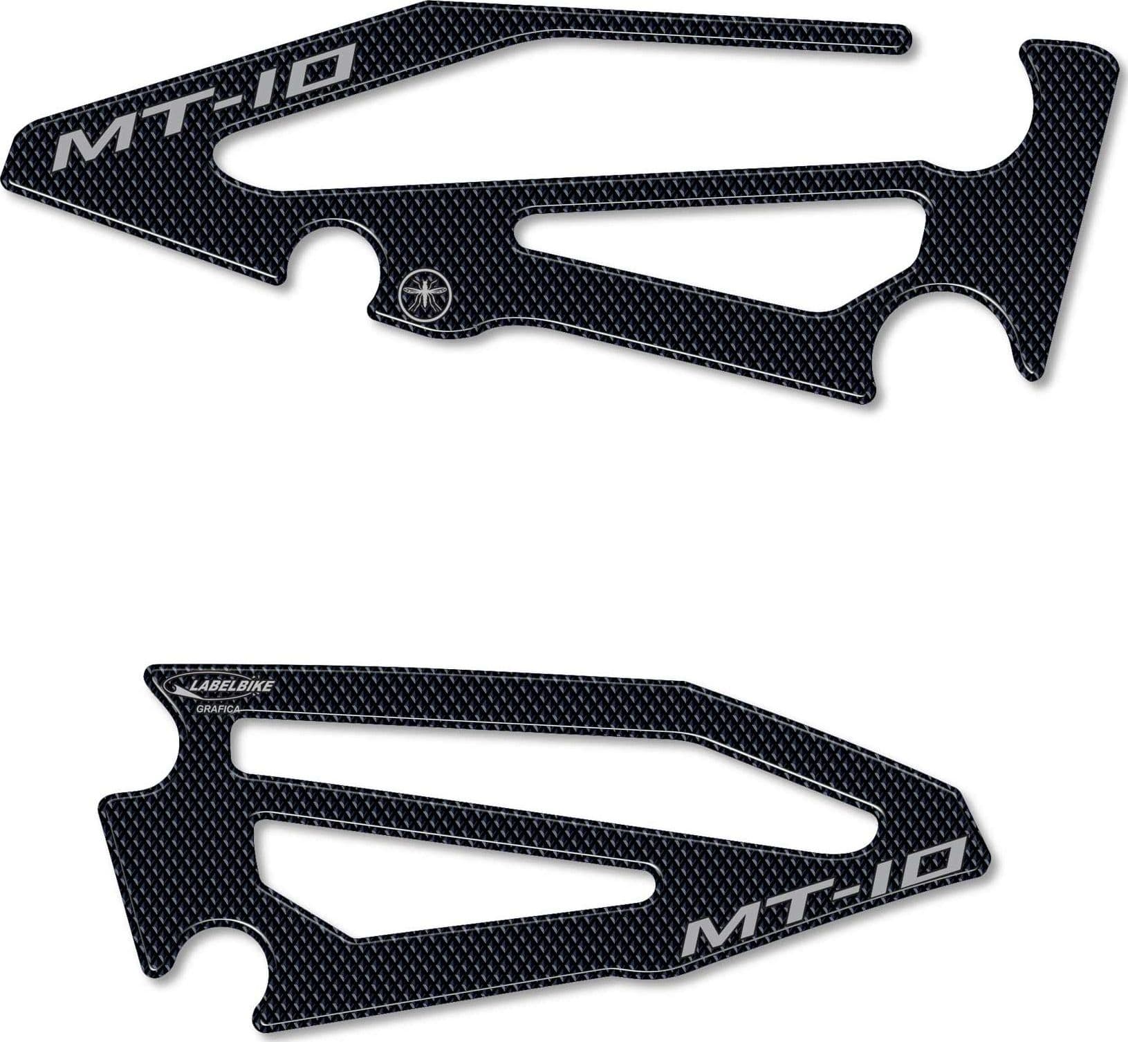 Adesivi 3D Protezioni pedane moto Battitacco compatibili con Yamaha MT-10 SP in Decalcomanie adesivi e magneti LabelBike - Bibbiano, commercioVirtuoso.it