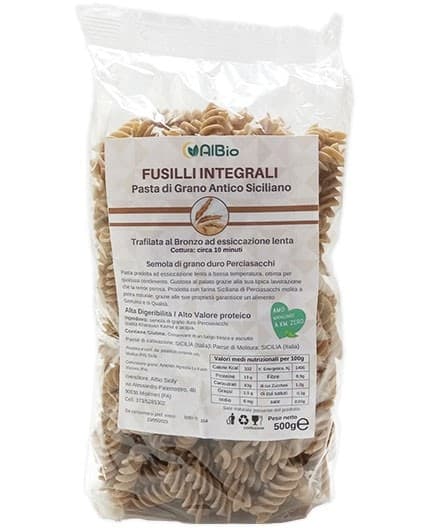 Pasta Lumache Artigianale Di Grano Antico Siciliano 500gr. Perciasacchi Trafilata Al Bronzo Khorasan