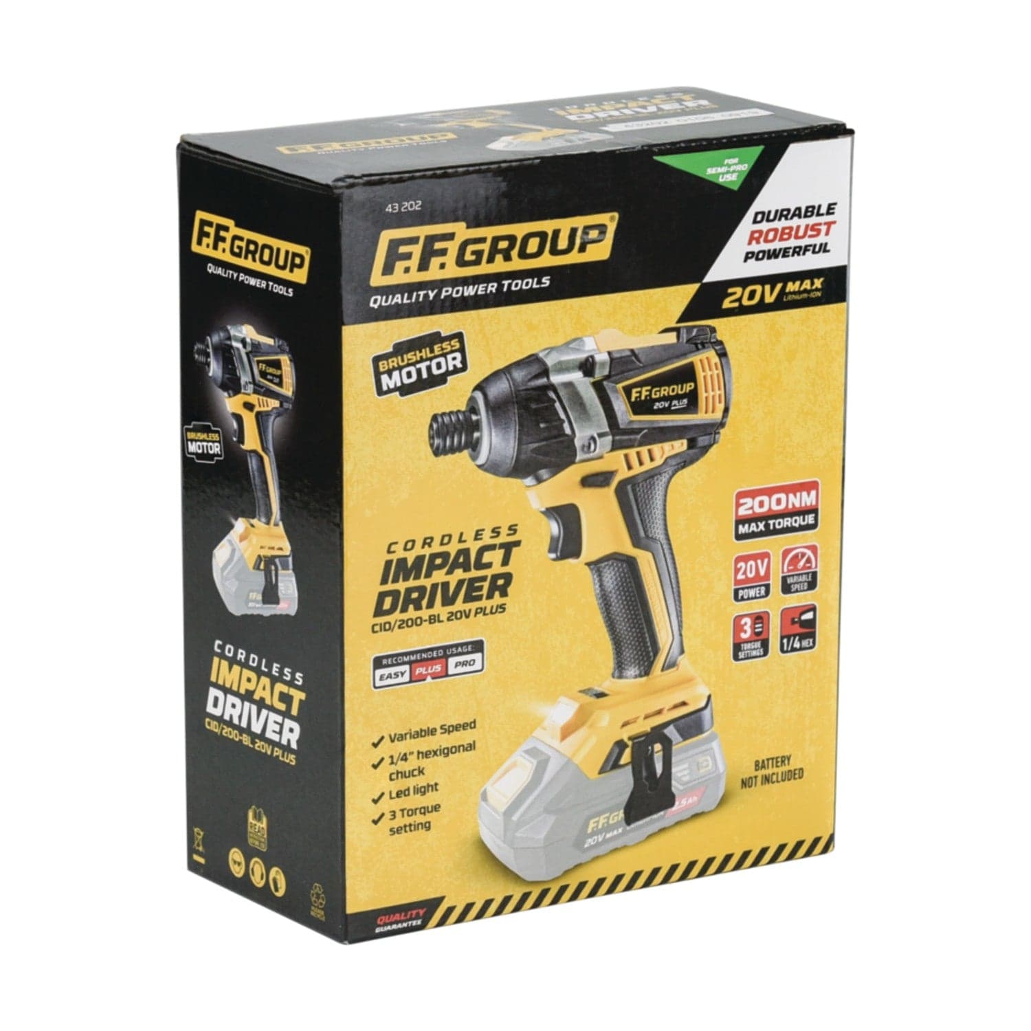 FF Group CID/200-BL 20V PLUS avvitatore ad impulsi a batteria in Avvitatori a massa battente Aloiserw.com - Altomonte, commercioVirtuoso.it