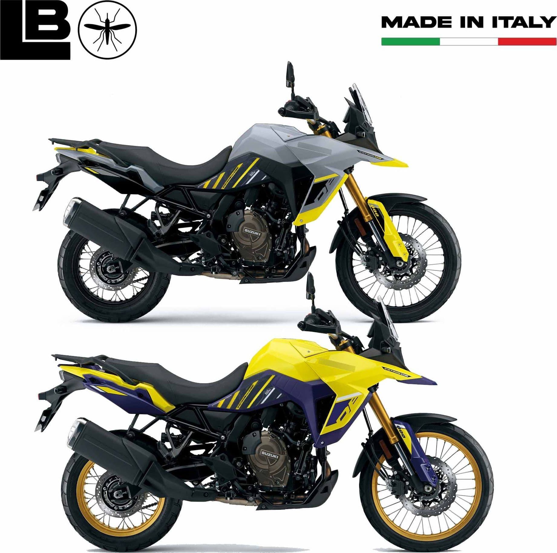 Adesivi 3D Protezioni Sottosella moto compatibili con Suzuki V-Strom 800DE in Decalcomanie adesivi e magneti LabelBike - Bibbiano, commercioVirtuoso.it