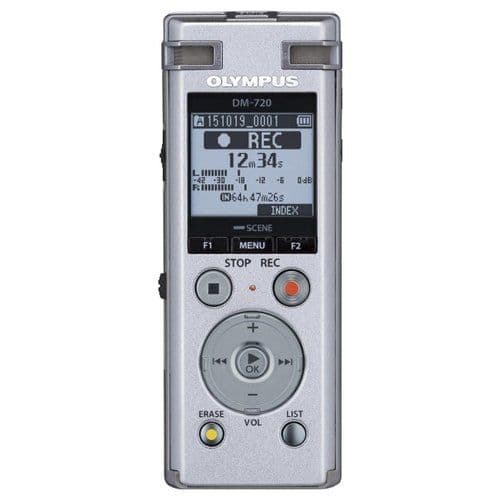 Olympus dm-720 dittafono memoria interna e scheda di memoria argento - V414111SE000