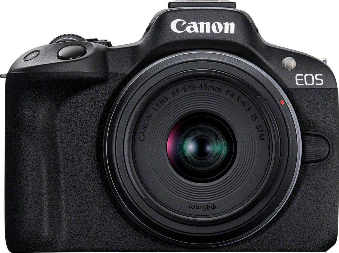 Canon eos r50, black + rf-s 18-45mm f4.5-6.3 is stm kit milc 24,2 mp cmos 6000 x 4000 pixel nero - 5811C013