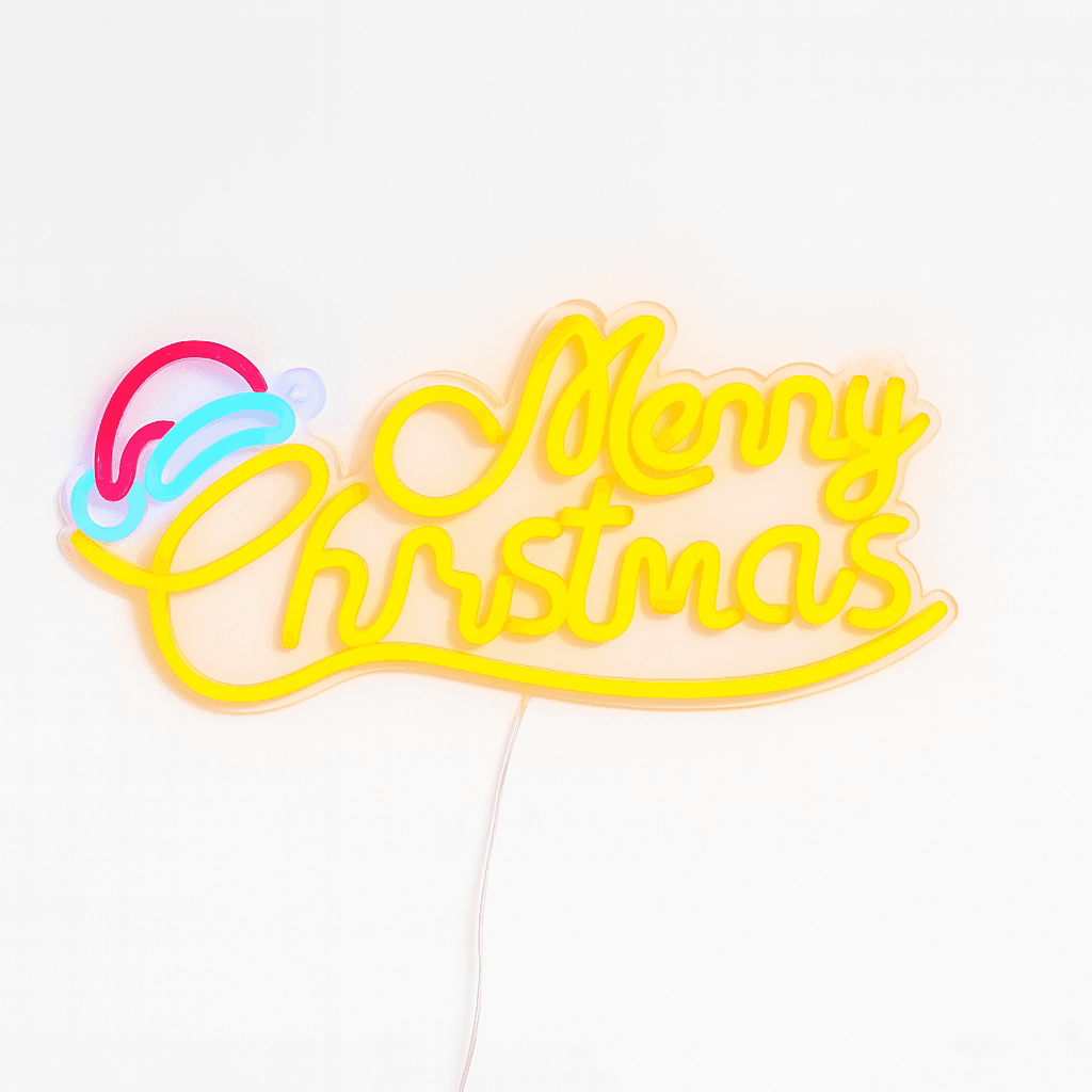 Decorazione Merry Christmas a neon connessione USB per decorazioni natalizie in Catene luminose per esterni MagiediNatale.it - Altamura, commercioVirtuoso.it