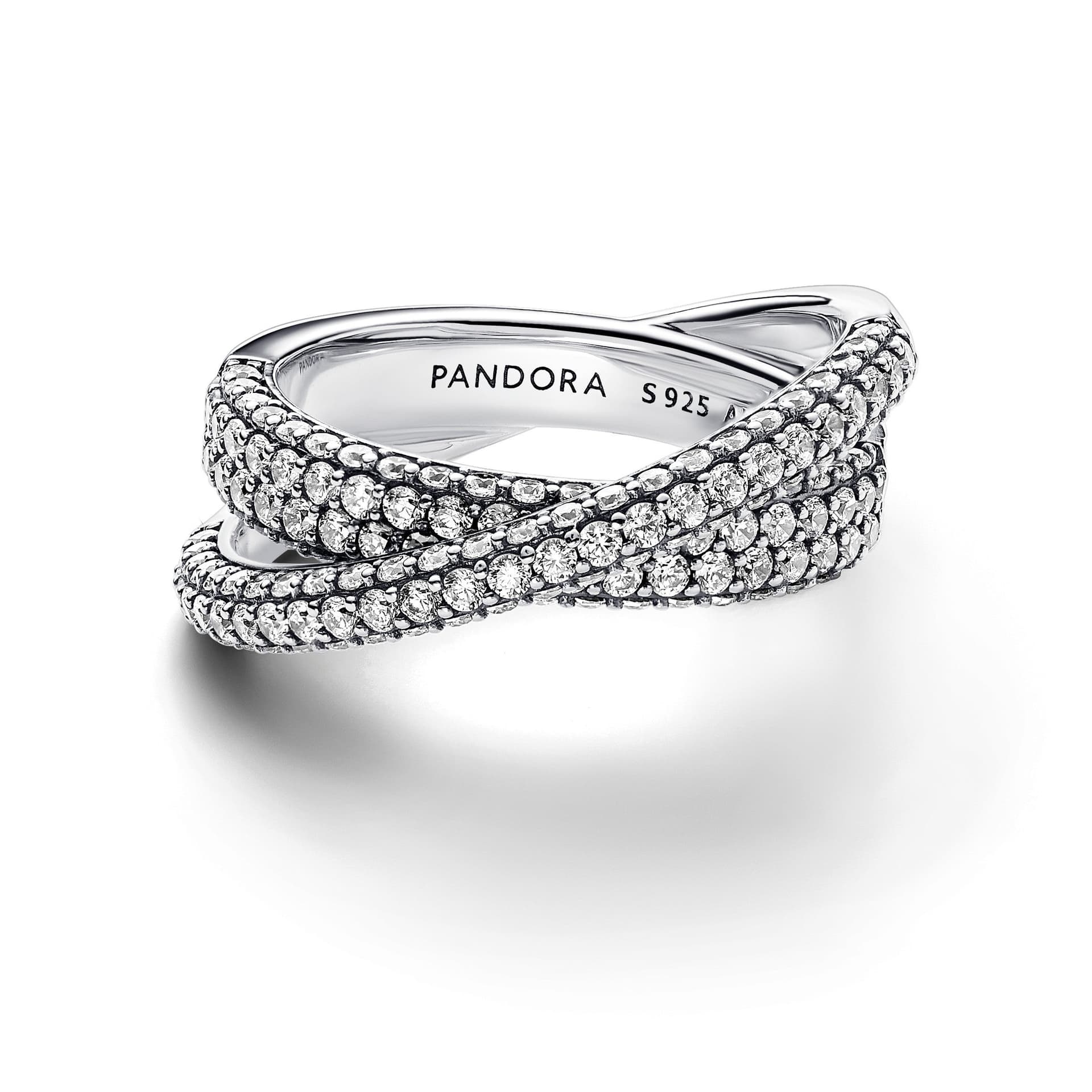 Pandora -Anello Pavè Fascia Intrecciata in Anelli Alba Gioielli - Casoria, commercioVirtuoso.it