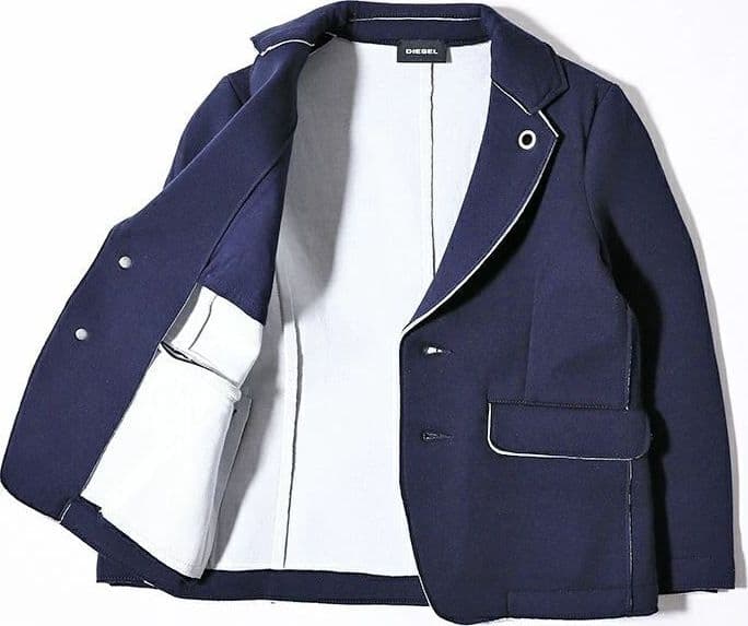 Diesel Kids Giacca Junior in tessuto felpato elasticizzato Blu in Giacche Scontolo.net - Potenza, commercioVirtuoso.it