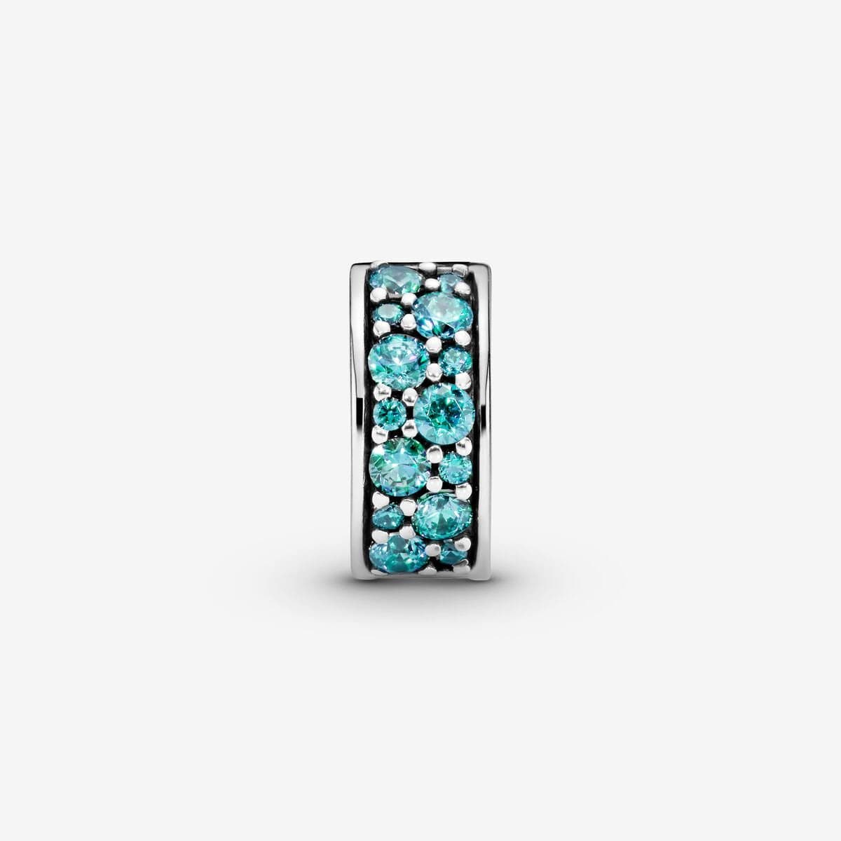 Pandora - Clip Pavè Turchese in Bead Charm Alba Gioielli - Casoria, commercioVirtuoso.it