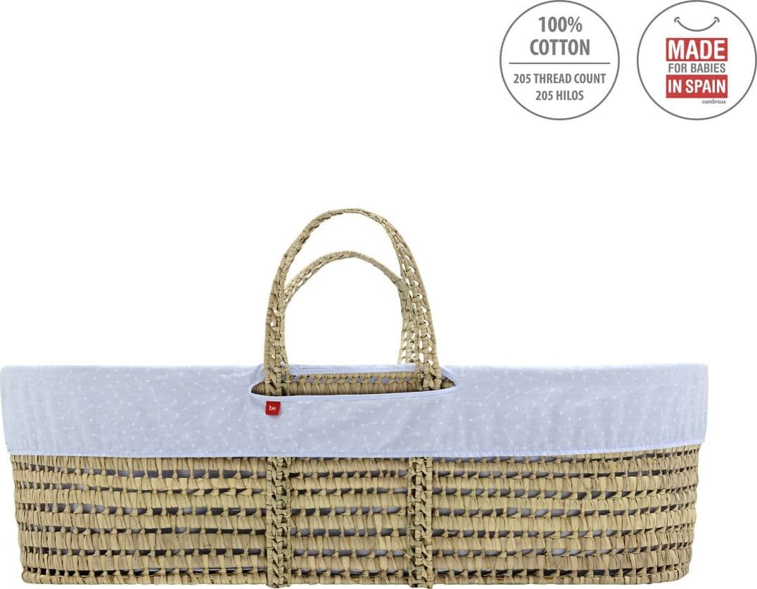 Cesto Di Mosê Une Be Zoe Azzurro 39X80X25 Cm in Ceste per la biancheria La Casa Del Bebè - Napoli, commercioVirtuoso.it