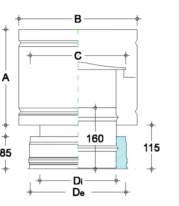 Fumaiolo da 250-300mm terminale tipo botte 4 venti inox AISI 304 base tonda doppia parete in Fumaioli Aloiserw.com - Altomonte, commercioVirtuoso.it