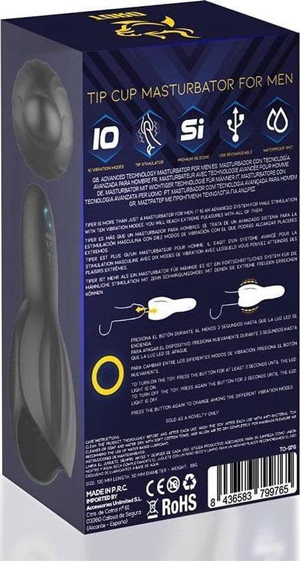 TORO TIPE TIP CUP VIBRATING MASTURBATOR in prodotto Erosdom - Palmi, commercioVirtuoso.it