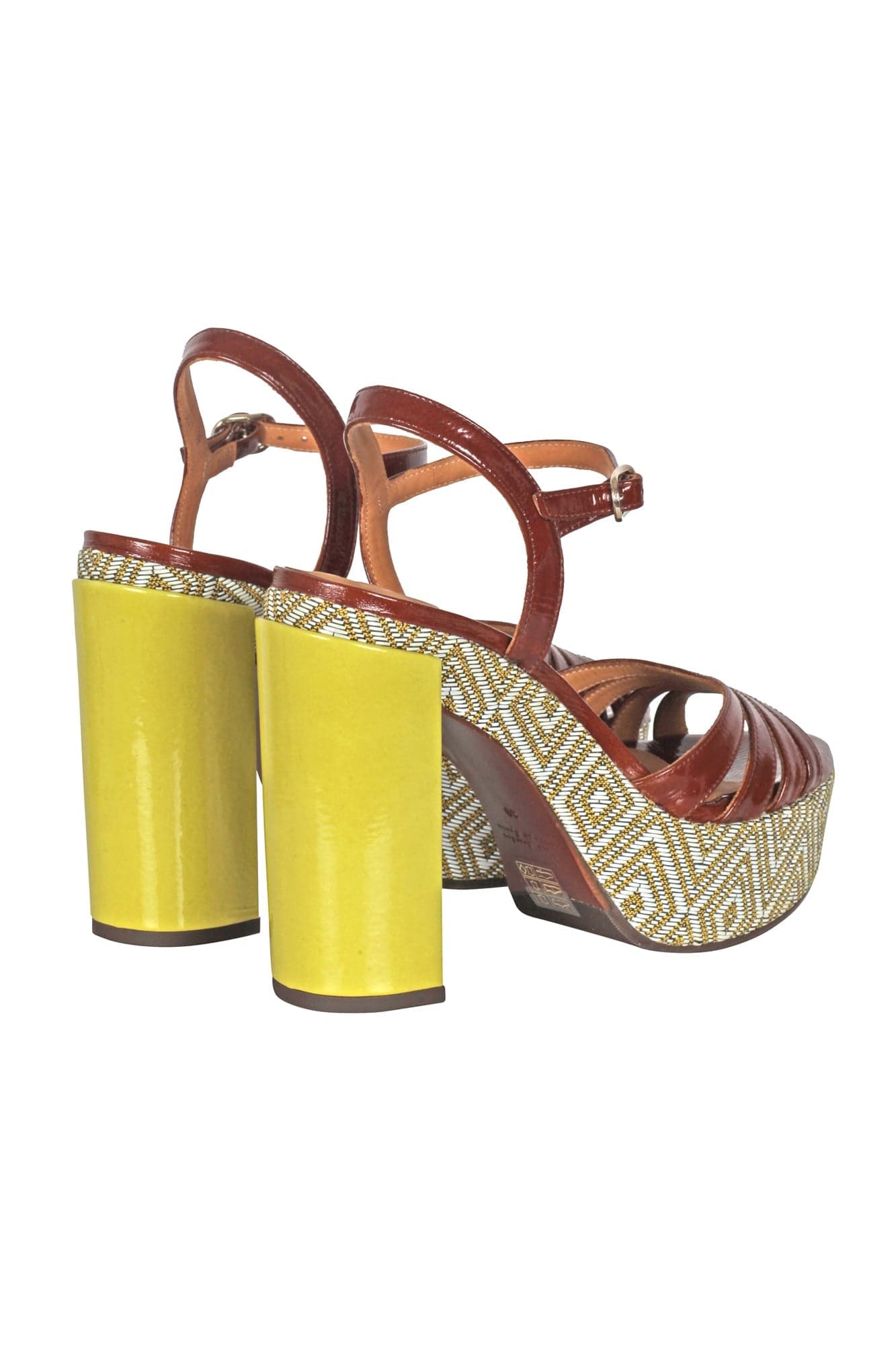 CHIE MIHARA Chie Mihara - Sandali - 451132 - Marrone/Giallo da donna in Sandali moda Drestige - Casamassima, commercioVirtuoso.it