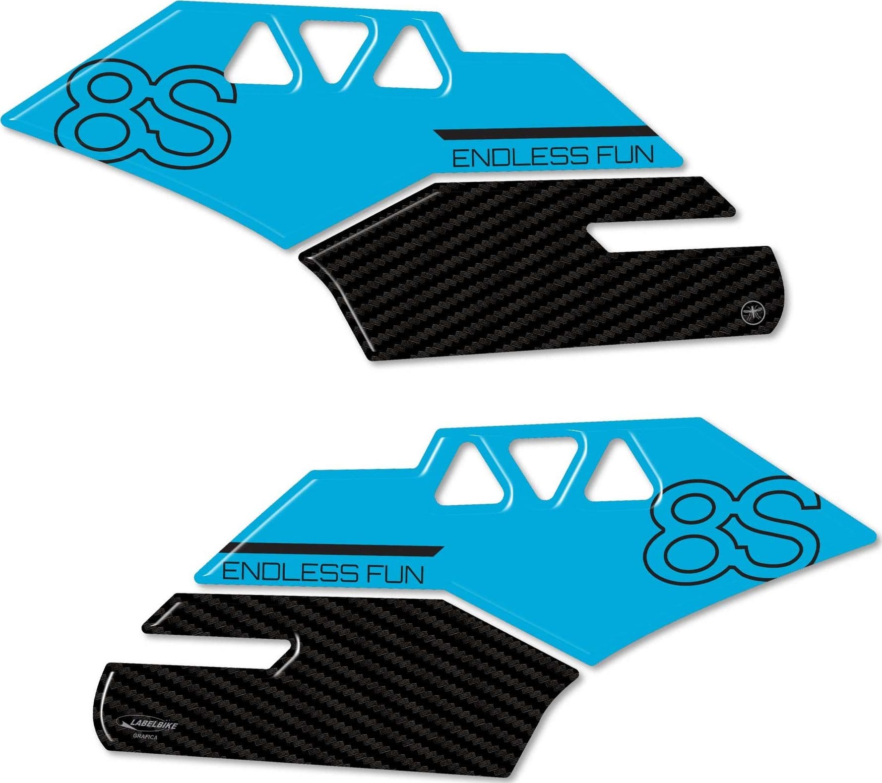 Adesivi Gel 3D Protezioni Laterali serbatoio moto compatibili con Suzuki GSX-8S in Decalcomanie adesivi e magneti LabelBike - Bibbiano, commercioVirtuoso.it