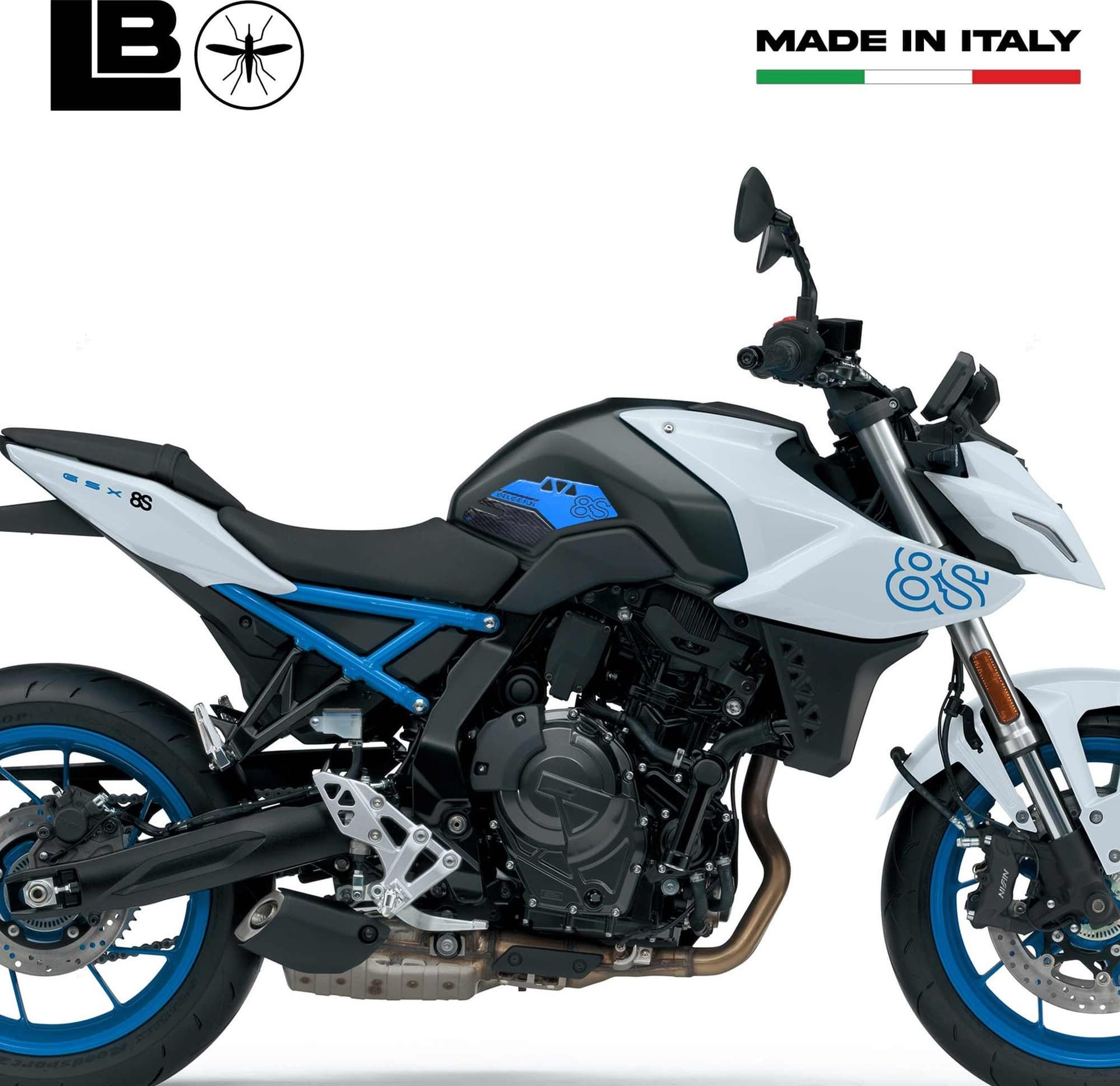 Adesivi Gel 3D Protezioni Laterali serbatoio moto compatibili con Suzuki GSX-8S in Decalcomanie adesivi e magneti LabelBike - Bibbiano, commercioVirtuoso.it