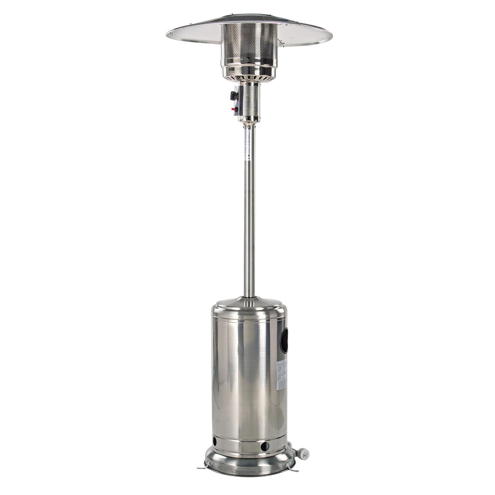 Scaldapatio stufa a fungo gas in acciaio h 221 cm 13 kw con ruote per esterno - 9