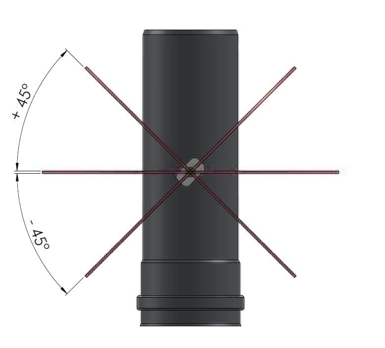 Rosone MF da 80mm con flangia inclinabile da 0 a 45 gradi per serie pellet in Tubi di scarico Aloiserw.com - Altomonte, commercioVirtuoso.it