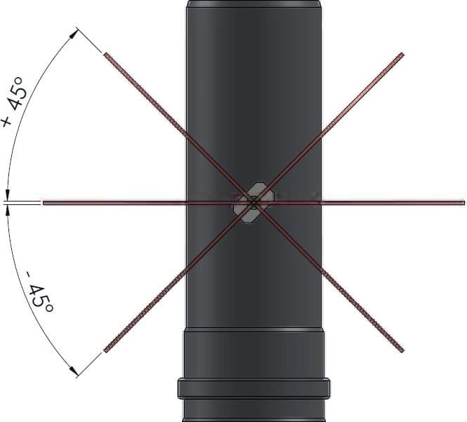 Rosone MF da 100mm con flangia inclinabile da 0 a 45 gradi per serie pellet in Tubi di scarico Aloiserw.com - Altomonte, commercioVirtuoso.it