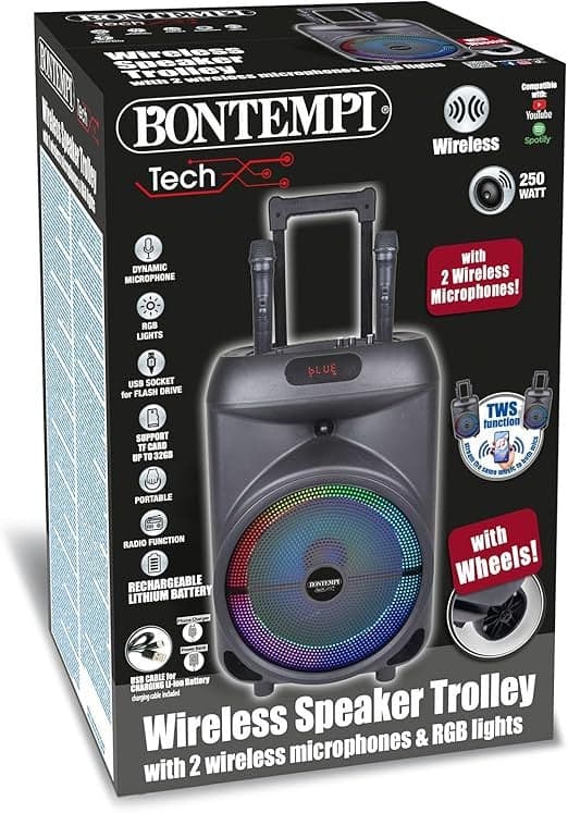 Bontempi Wireless Speaker Trolley in Casse portatili Bluetooth Centro Bimbo - Siderno, commercioVirtuoso.it