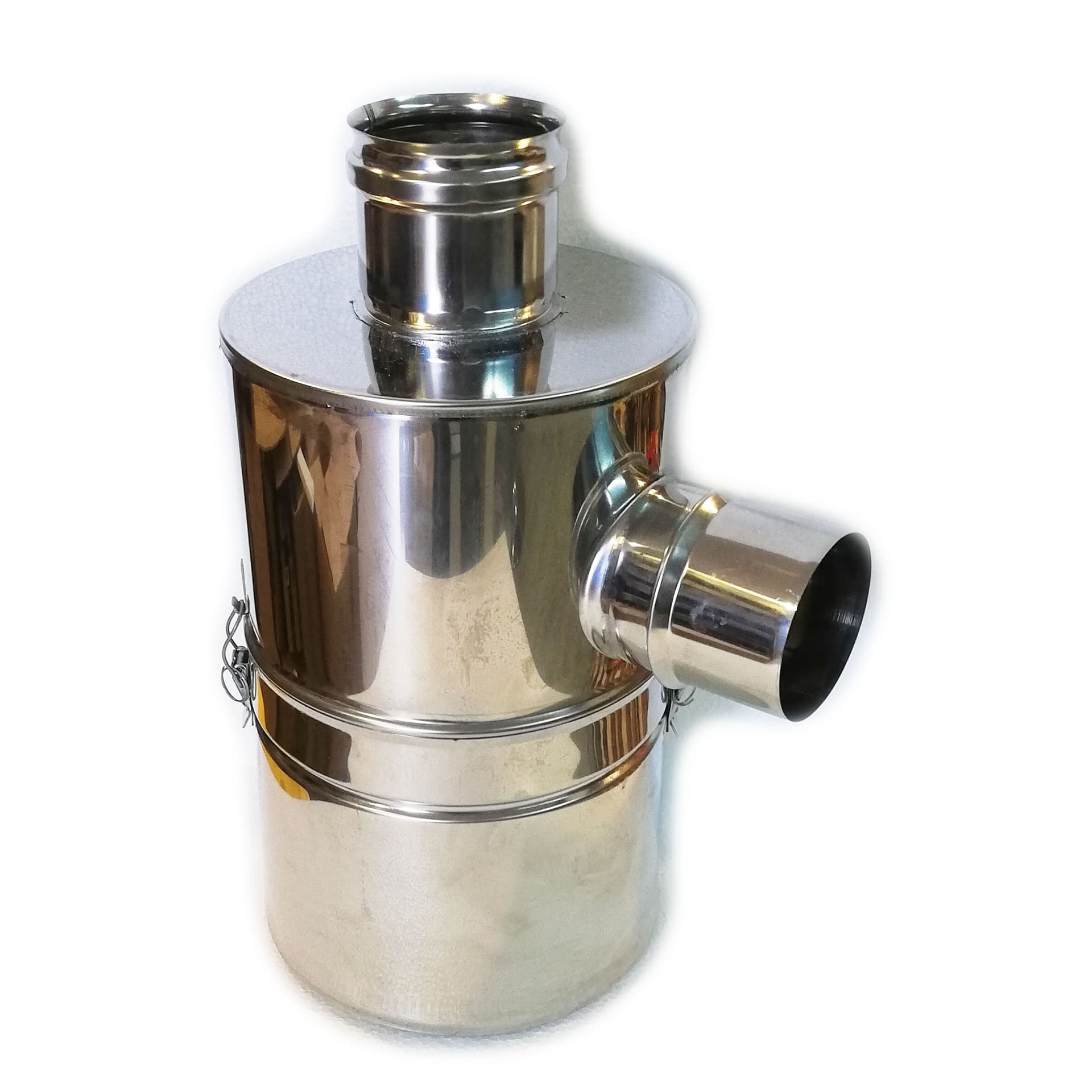 Abbattitore inox da 80mm per la fuliggine di stufe e caldaie a pellet in Tubi di scarico Aloiserw.com - Altomonte, commercioVirtuoso.it