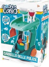 Giochi di Casa Carrello delle pulizie con 8 accessori