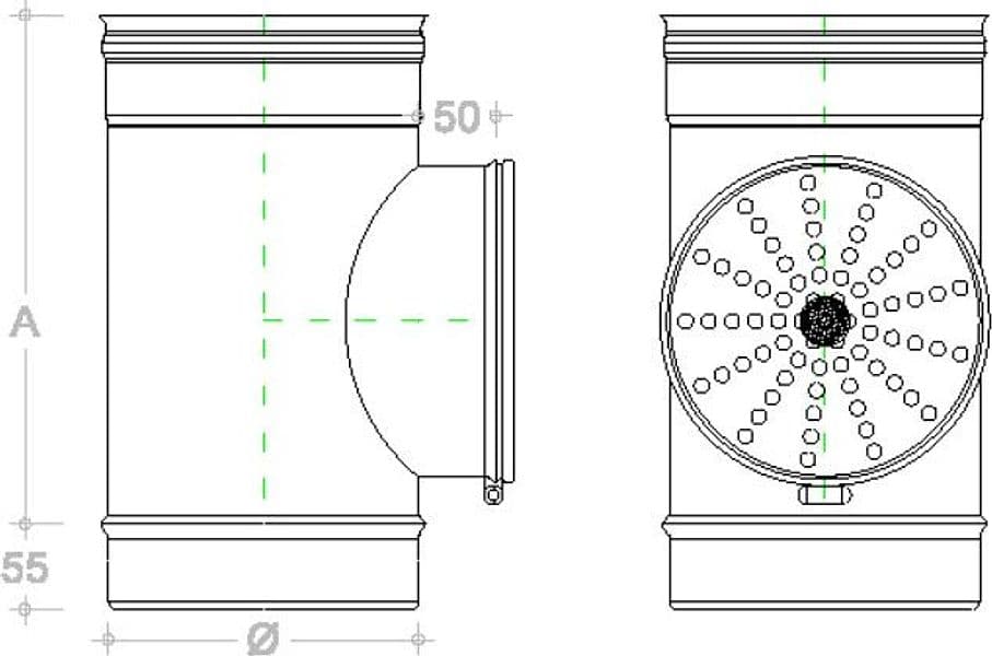 Modulo di compensazione da 230mm MF a T in acciaio inox AISI 304 in Barre in acciaio INOX Aloiserw.com - Altomonte, commercioVirtuoso.it