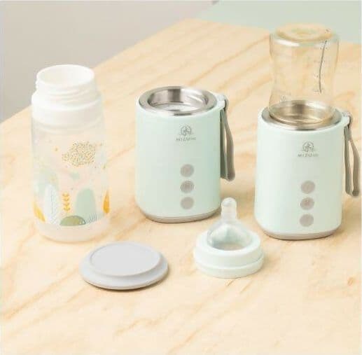 MIZU BABY - Scaldabiberon Portatile Eiyo Move 70 - scaldabiberon portatile 2in1 - batteria ricaricabile - temperatura precisa - contenitore in vetro - riscalda