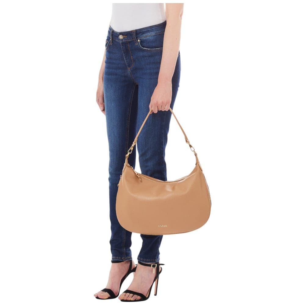 Liu Jo borsa a spalla caramello hobo large linea Kaliska AA5134E0054 Borse Liu Jo