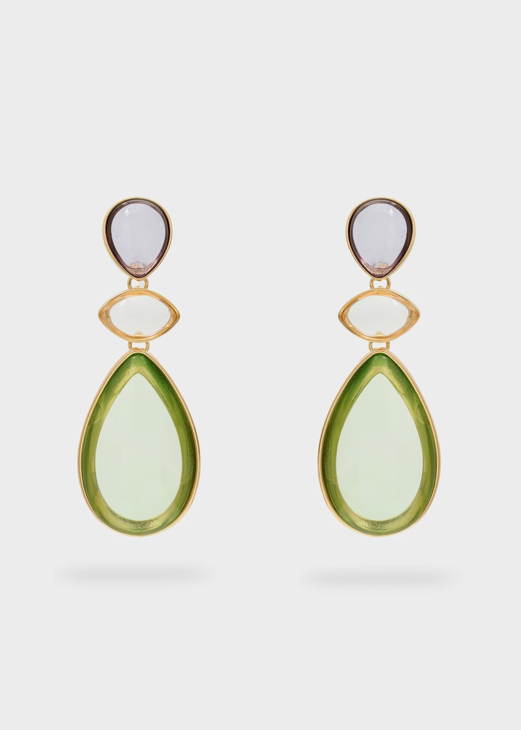 Orecchini pendenti jean verde e oro in Cinture Kanal 32 - Santa Maria di Licodia, commercioVirtuoso.it