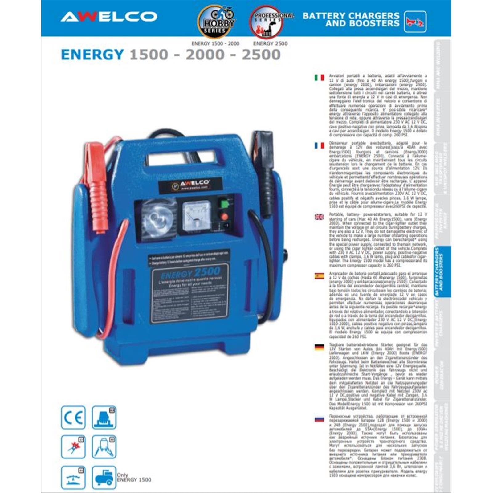 Avviatore portabile starter avviatori portabili a batteria 12 v auto moto 40 ah energy 1500 in Batterie per auto La Zappa - Altamura, commercioVirtuoso.it