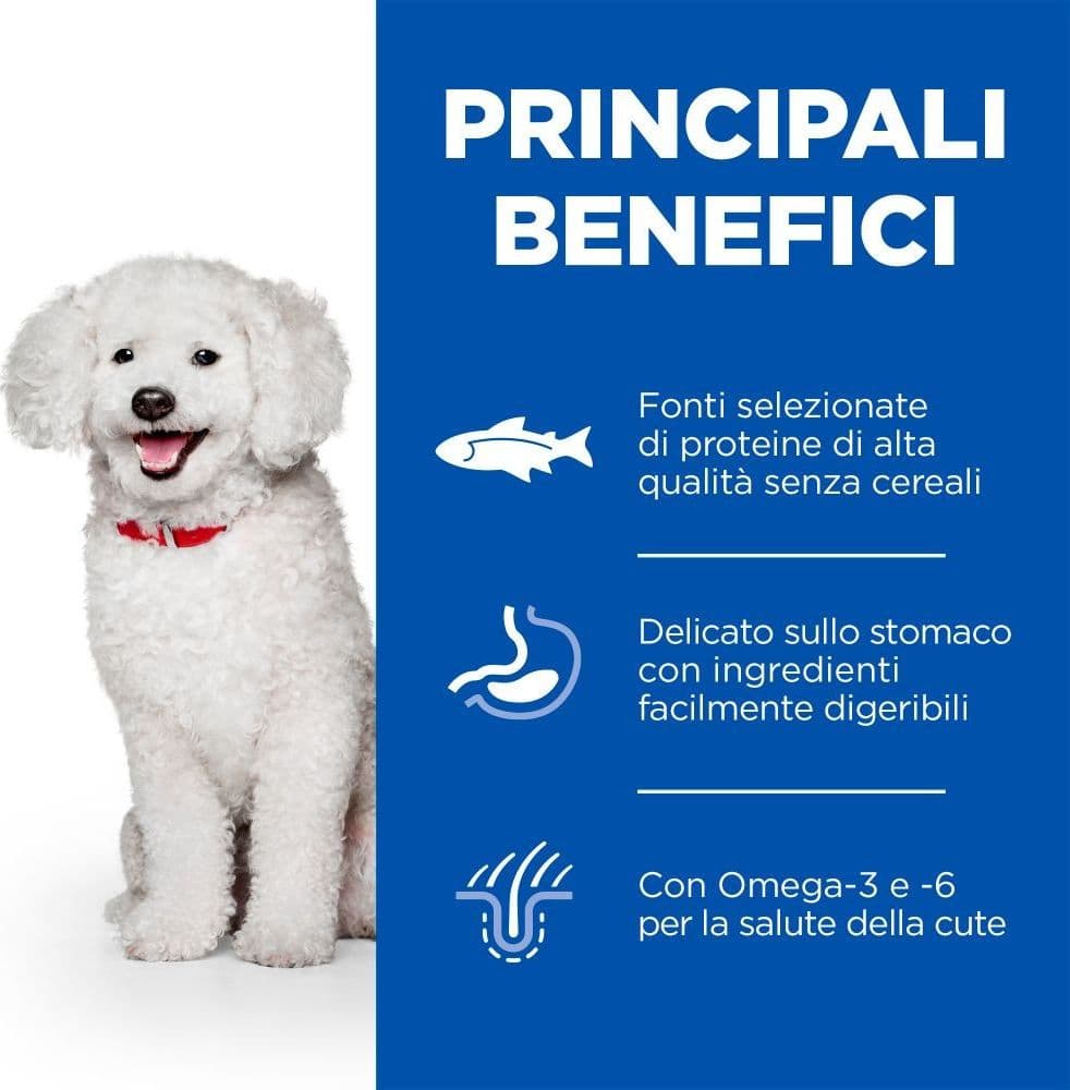 Hill's Science Plan Hypoallergenic Adult Small&Mini Dog al Salmone in Secco 101 Market - Poggibonsi, commercioVirtuoso.it