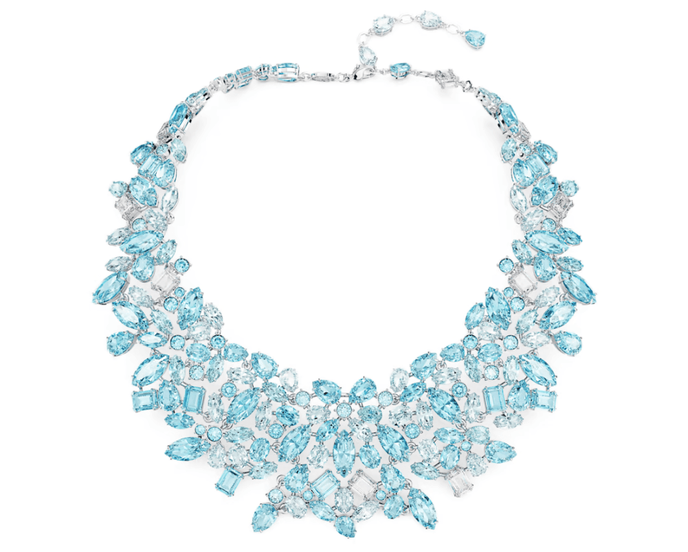 Swarovski - Collana Gema Taglio misto, Blu, Placcato rodio in Collane Alba Gioielli - Casoria, commercioVirtuoso.it