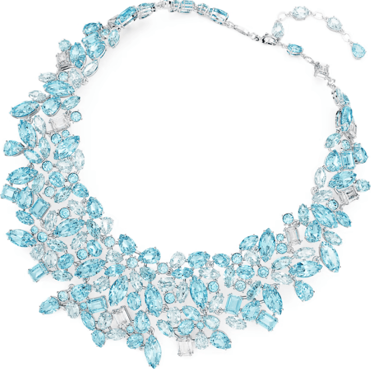Swarovski - Collana Gema Taglio misto, Blu, Placcato rodio in Collane Alba Gioielli - Casoria, commercioVirtuoso.it
