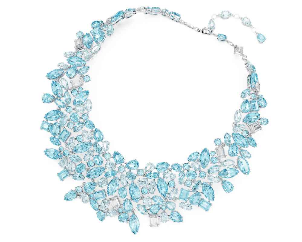 Swarovski - Collana Gema Taglio misto, Blu, Placcato rodio in Collane Alba Gioielli - Casoria, commercioVirtuoso.it
