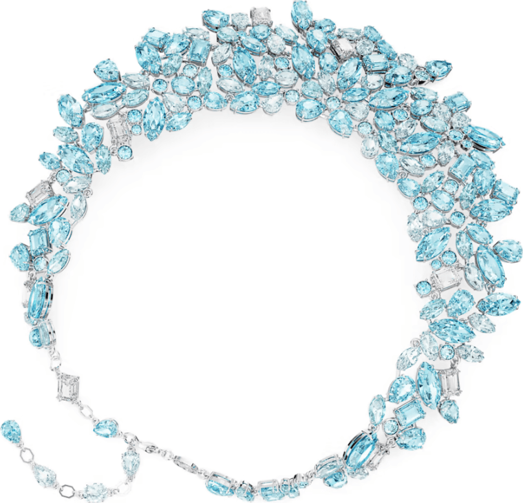 Swarovski - Collana Gema Taglio misto, Blu, Placcato rodio in Collane Alba Gioielli - Casoria, commercioVirtuoso.it