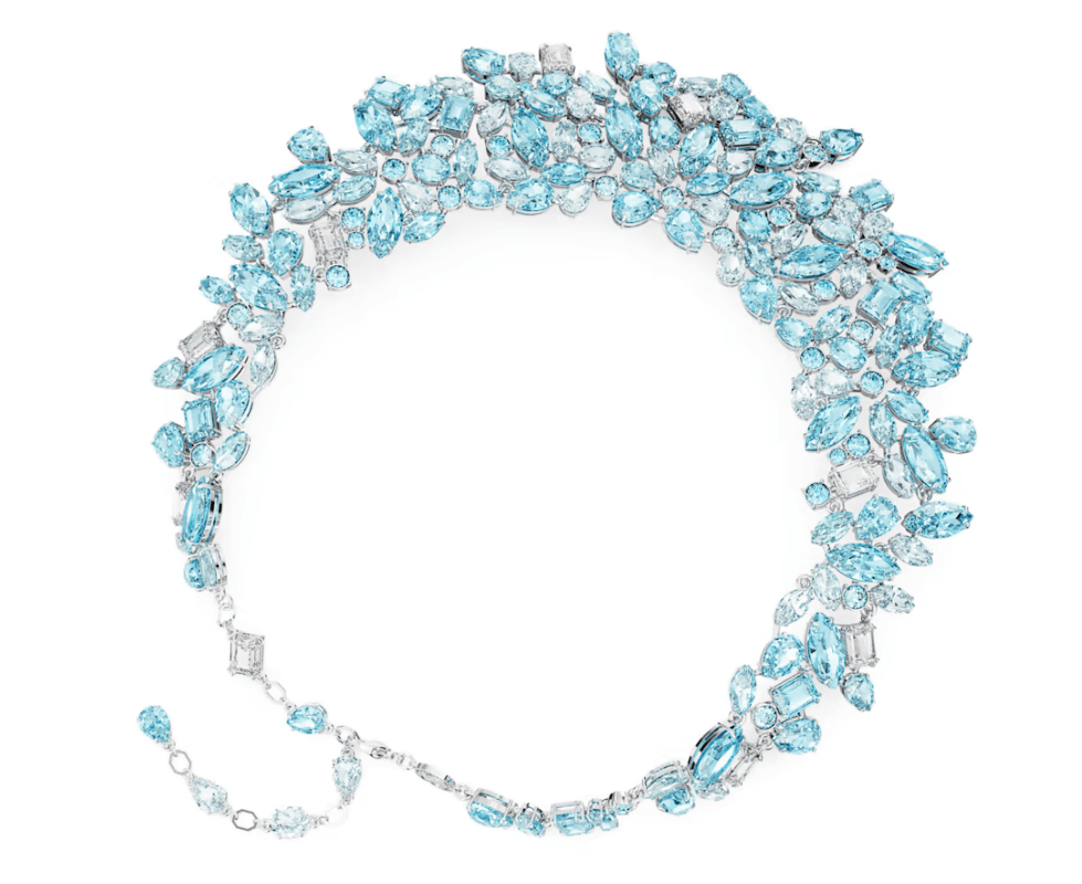 Swarovski - Collana Gema Taglio misto, Blu, Placcato rodio in Collane Alba Gioielli - Casoria, commercioVirtuoso.it